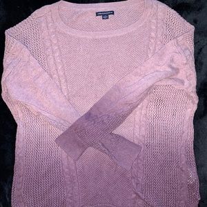 American Eagle purple Ombré sweater